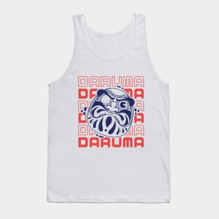 daruma doll illustration and typography Tank Top